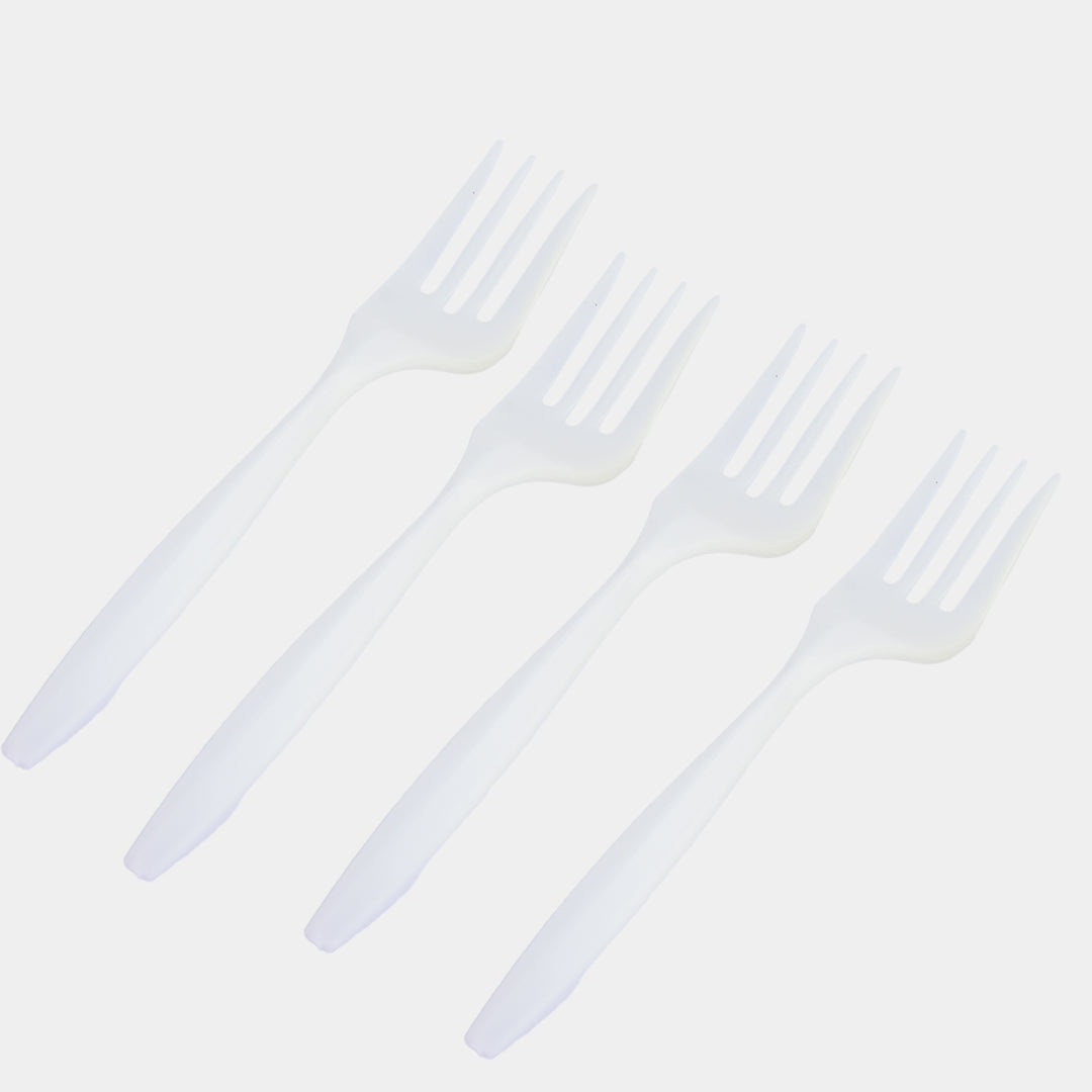 Disposable Plastic Forks (24-Piece Pack)