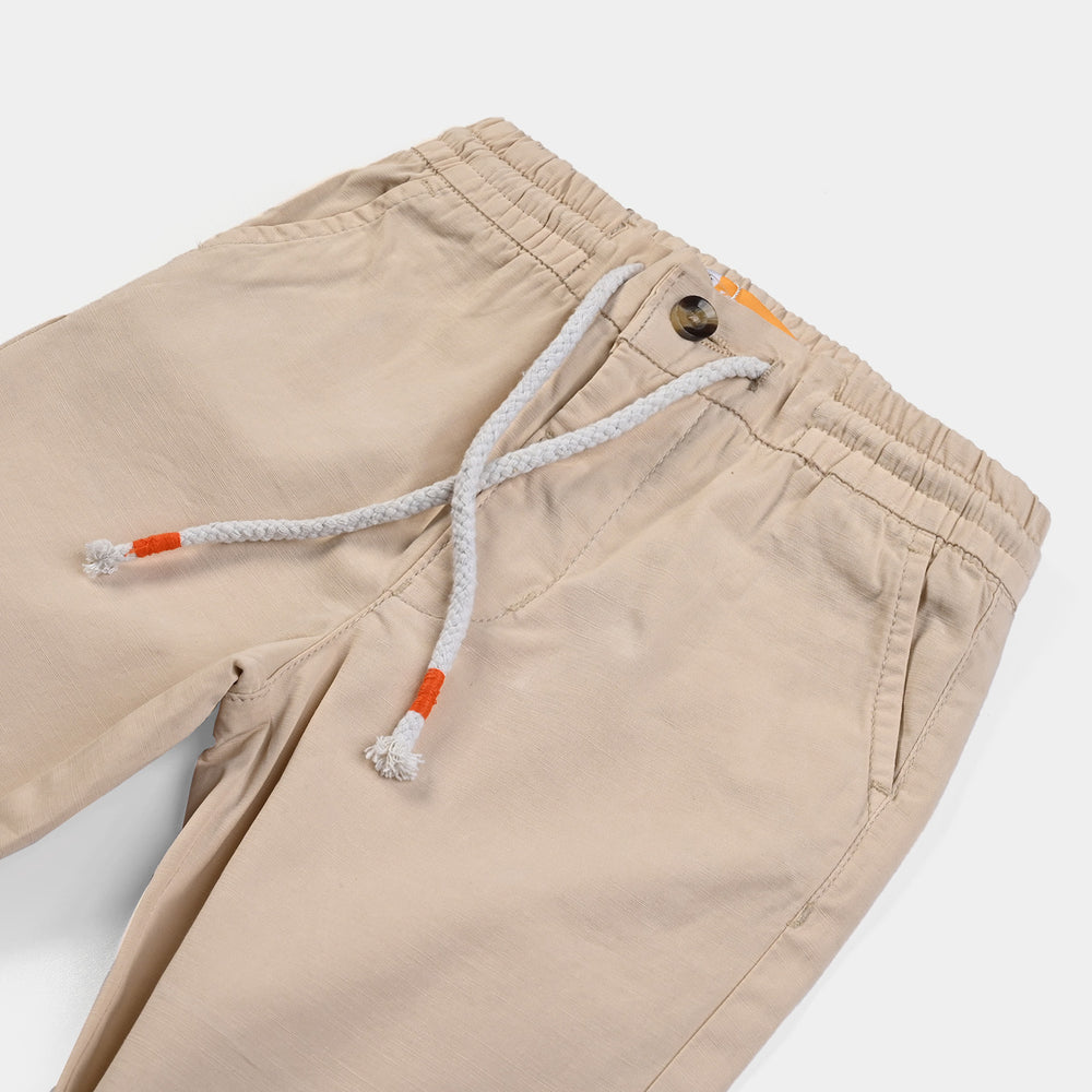 Boys Cotton Pant Club Loops-Sand