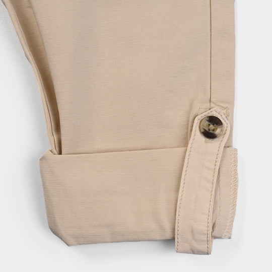 Boys Cotton Pant Club Loops-Sand