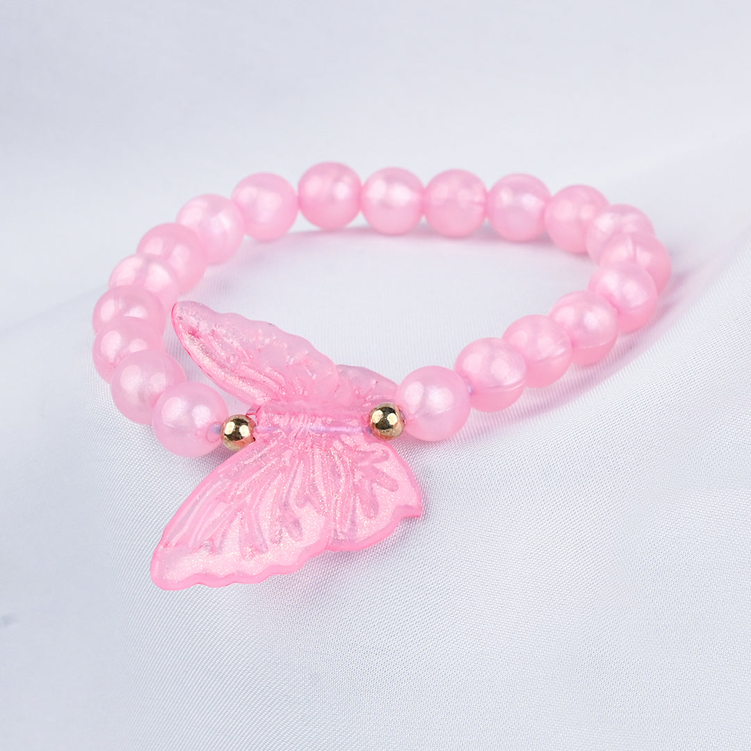 GIRLS ELEGANT BEADED NECKLACE & BRACELET
