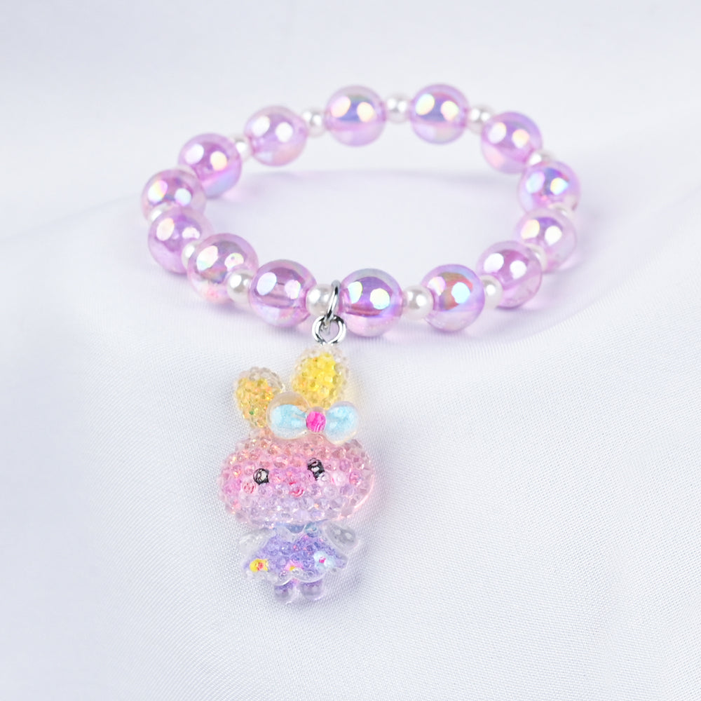 GIRLS ELEGANT BEADED NECKLACE & BRACELET