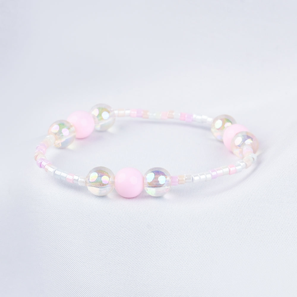 GIRLS ELEGANT BEADED NECKLACE & BRACELET
