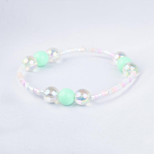 GIRLS ELEGANT BEADED NECKLACE & BRACELET