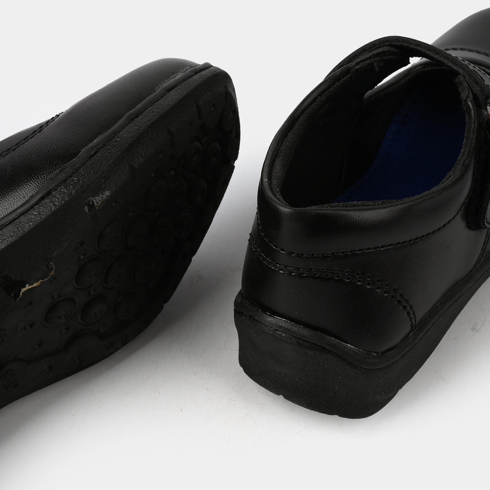 Girls School Shoes TS-11A-BLACK