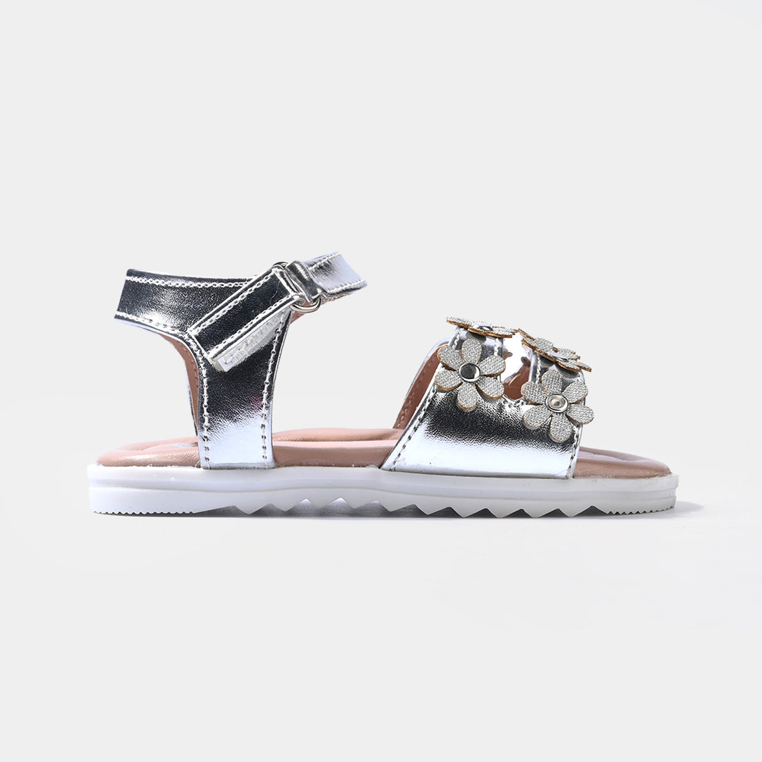 Girls Sandal 456-138-SILVER