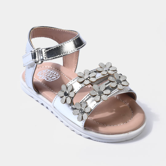Girls Sandal 456-138-SILVER