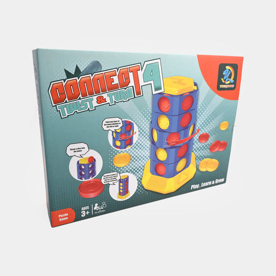 Connect 4 Twist & Turn – 2-Player Strategy Game