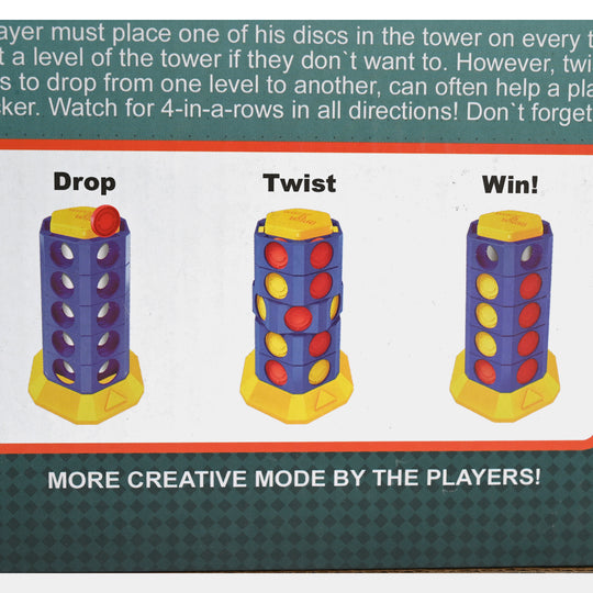 Connect 4 Twist & Turn – 2-Player Strategy Game