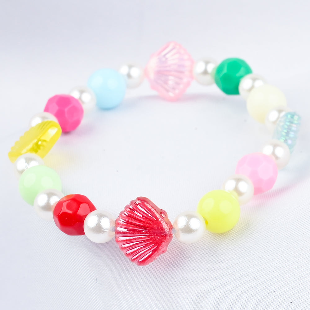 GIRLS ELEGANT BEADED NECKLACE & BRACELET