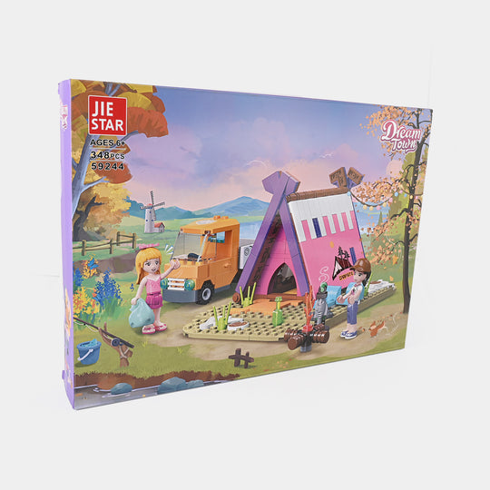 Campsite Building Blocks 348Pcs For Kids