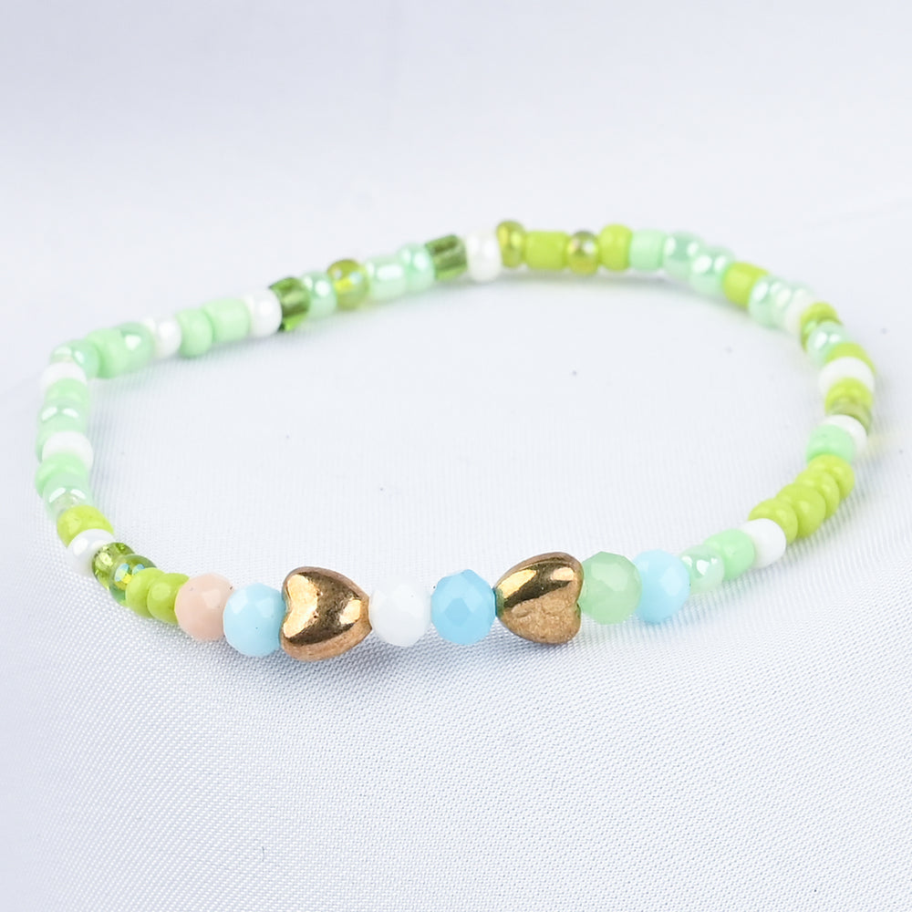 GIRLS ELEGANT BEADED NECKLACE & BRACELET