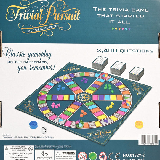 Trivial Pursuit Knowledge-Based Board Game