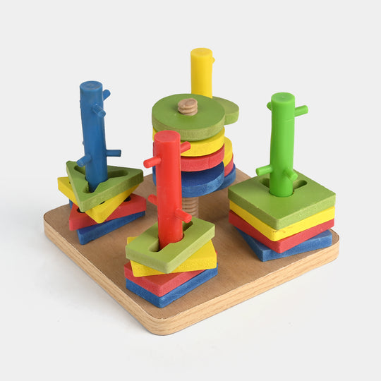 Five Sets of Column Blocks – Educational Wooden Shape