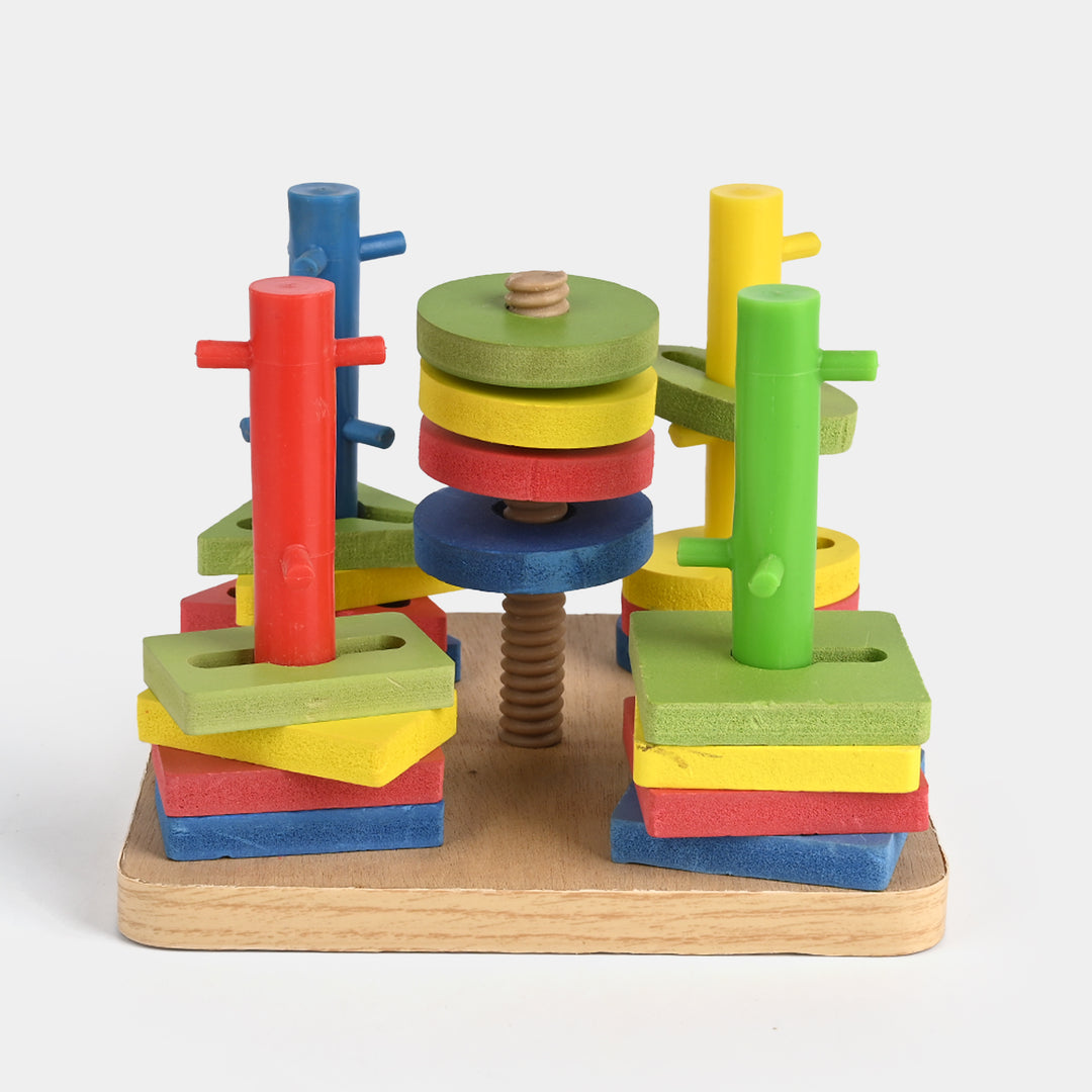 Five Sets of Column Blocks – Educational Wooden Shape