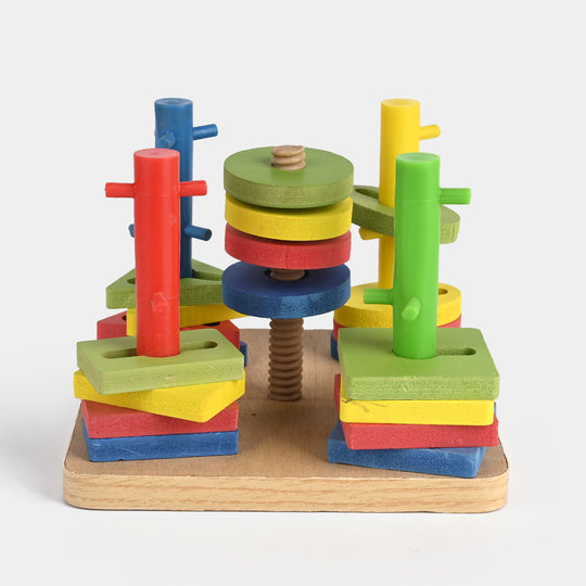 Five Sets of Column Blocks – Educational Wooden Shape