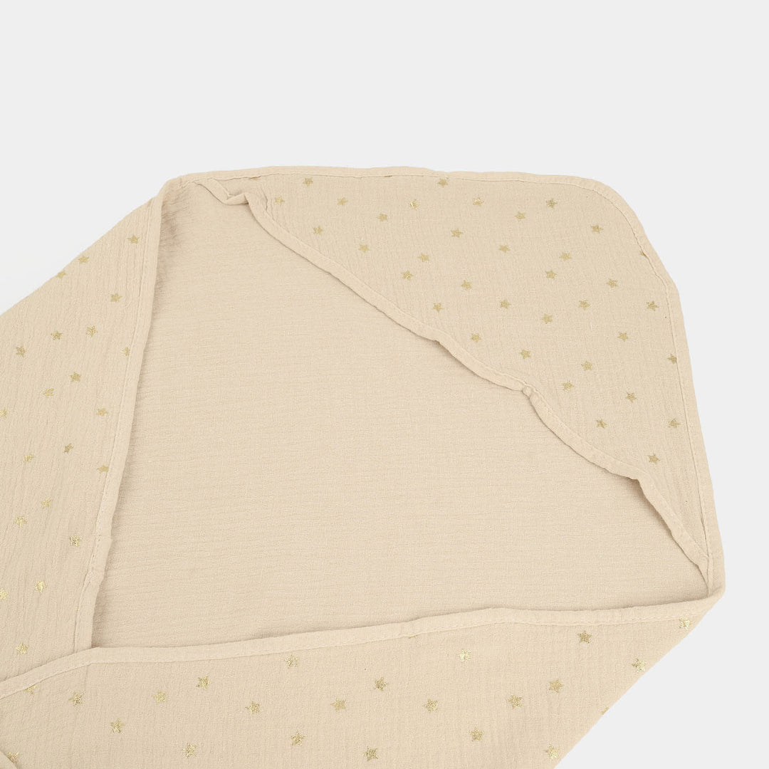 Soft Muslin Hooded Baby Wrapping Sheet