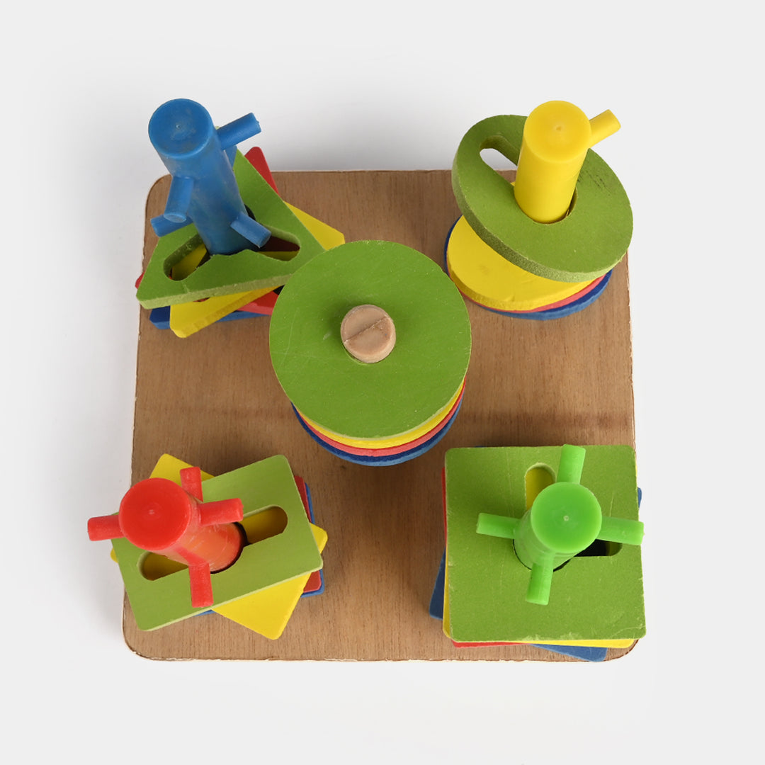 Five Sets of Column Blocks – Educational Wooden Shape