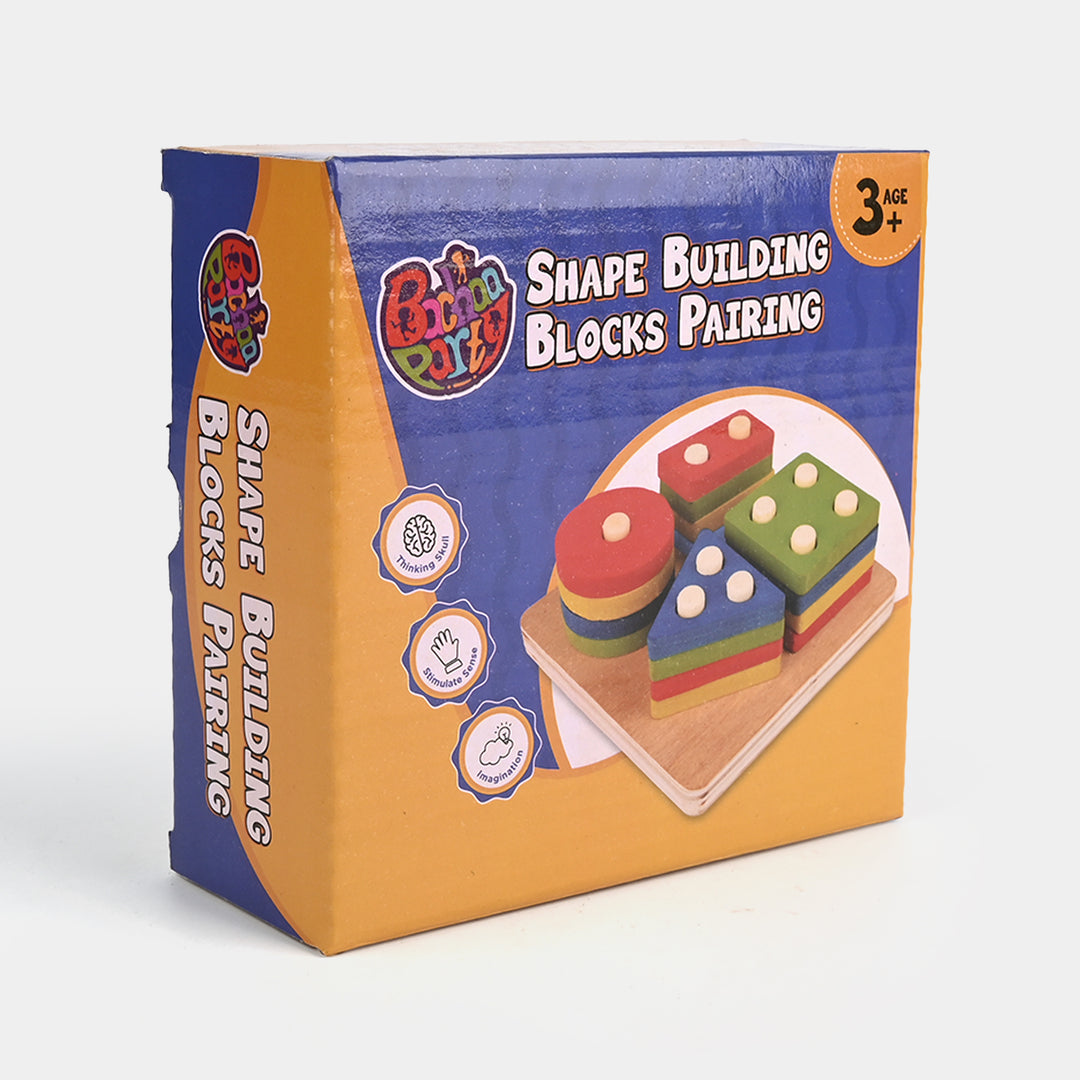 Multi Shape Building Blocks Wooden Toy