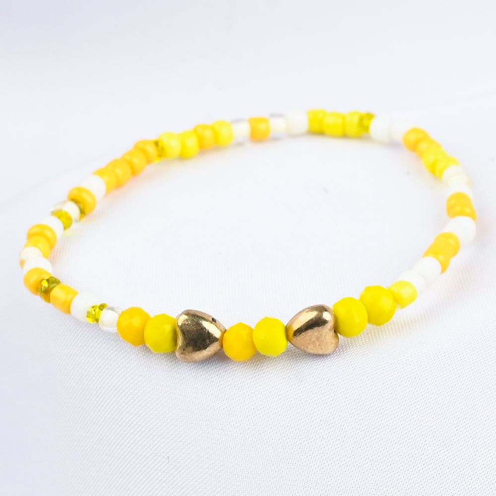 GIRLS ELEGANT BEADED NECKLACE & BRACELET