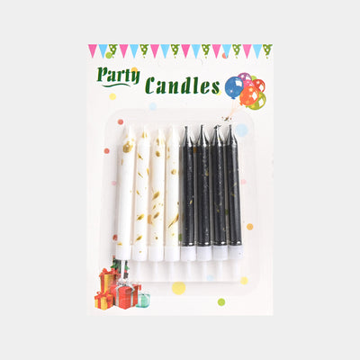 8pcs/set Cake Topper Candles Decoration Wave Candles