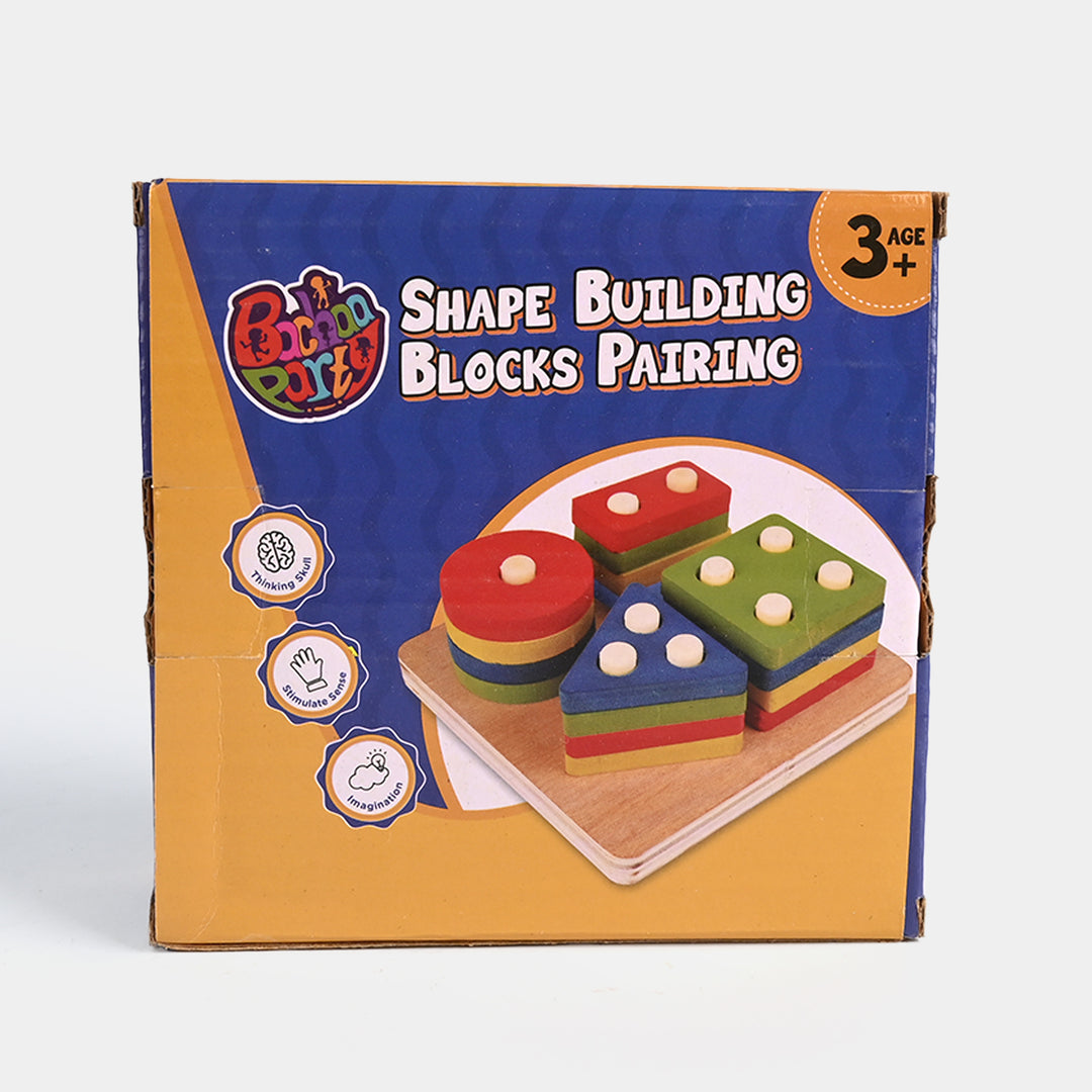 Multi Shape Building Blocks Wooden Toy