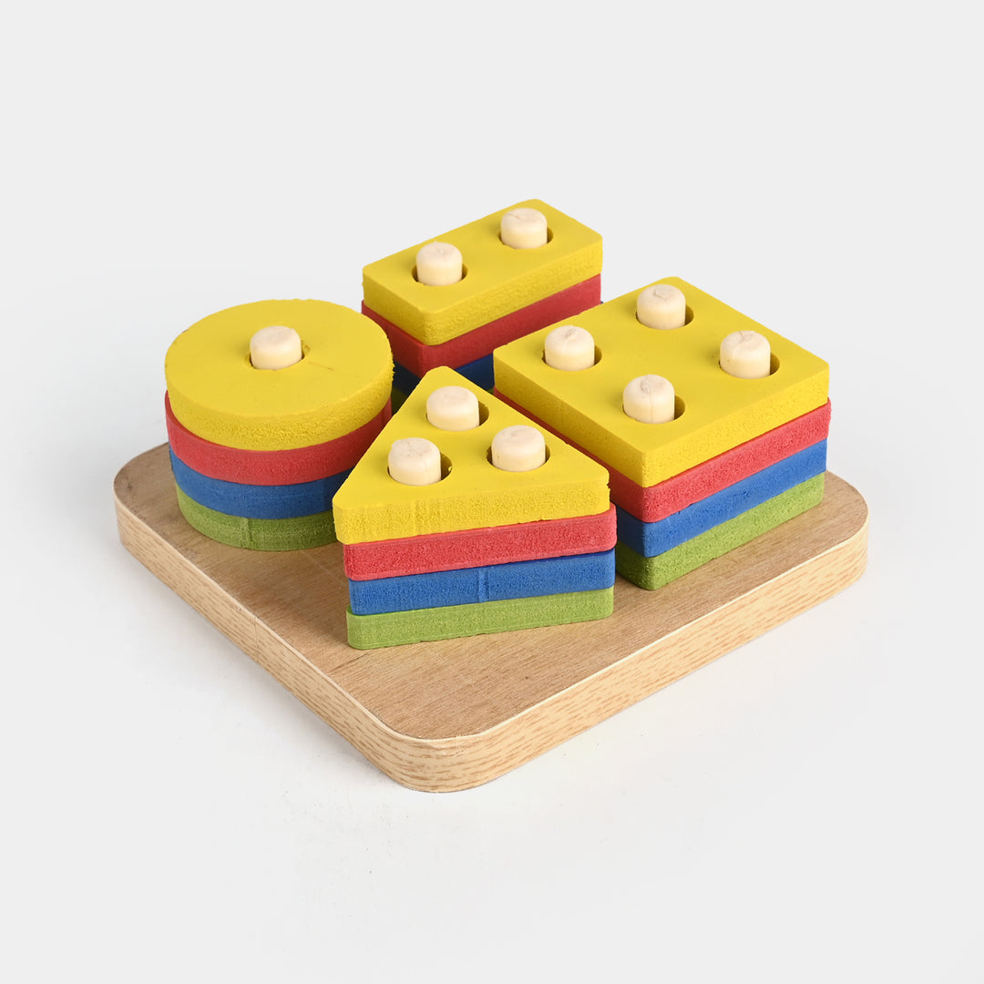 Multi Shape Building Blocks Wooden Toy