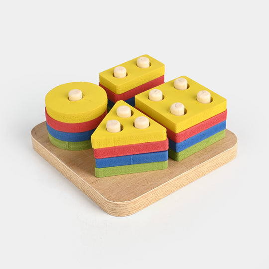 Multi Shape Building Blocks Wooden Toy