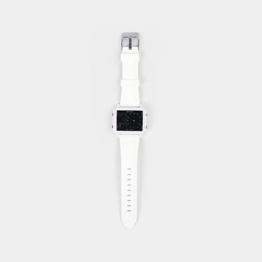 Square Dual-Display Wrist Watch