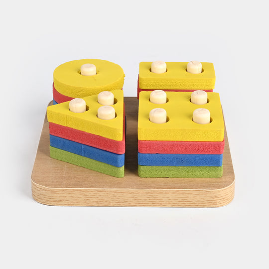 Multi Shape Building Blocks Wooden Toy