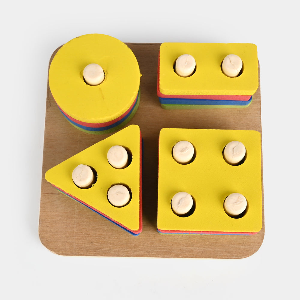 Multi Shape Building Blocks Wooden Toy