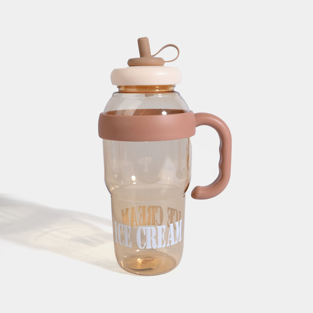 1200ml Sport Plastic Water Bottle With Tea Infuser Straw Cover Handle 1300ML