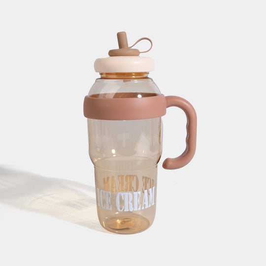 1200ml Sport Plastic Water Bottle With Tea Infuser Straw Cover Handle 1300ML