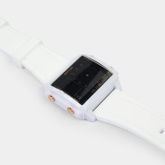 Square Dual-Display Wrist Watch