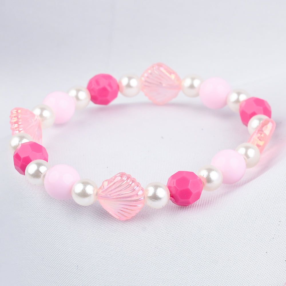 GIRLS ELEGANT BEADED NECKLACE & BRACELET