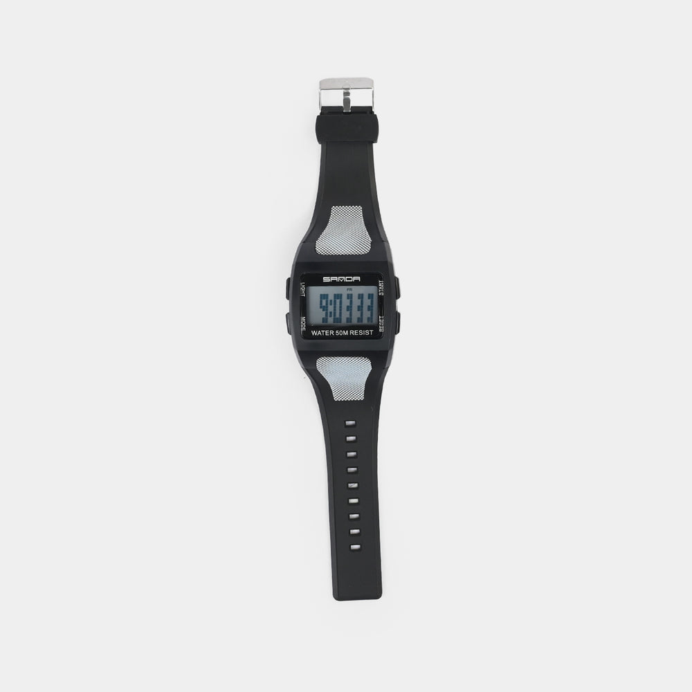 Square Digital Display Sports Wrist Watch