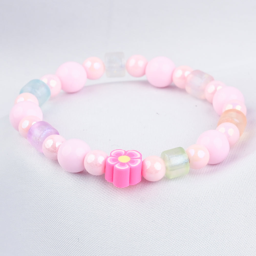GIRLS ELEGANT BEADED NECKLACE & BRACELET