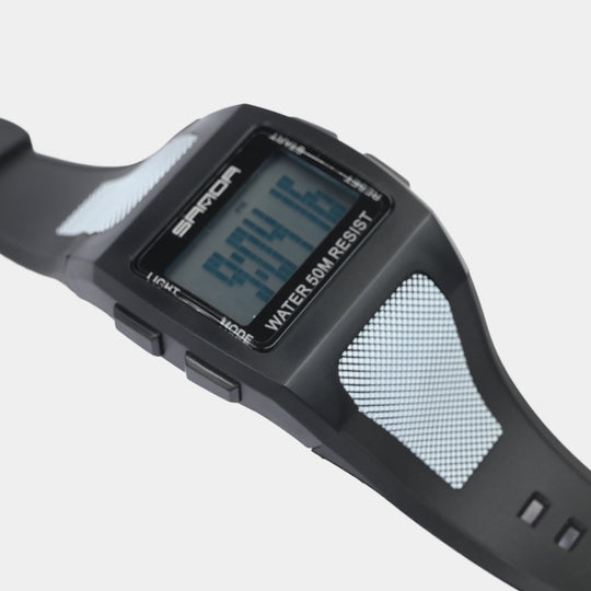 Square Digital Display Sports Wrist Watch