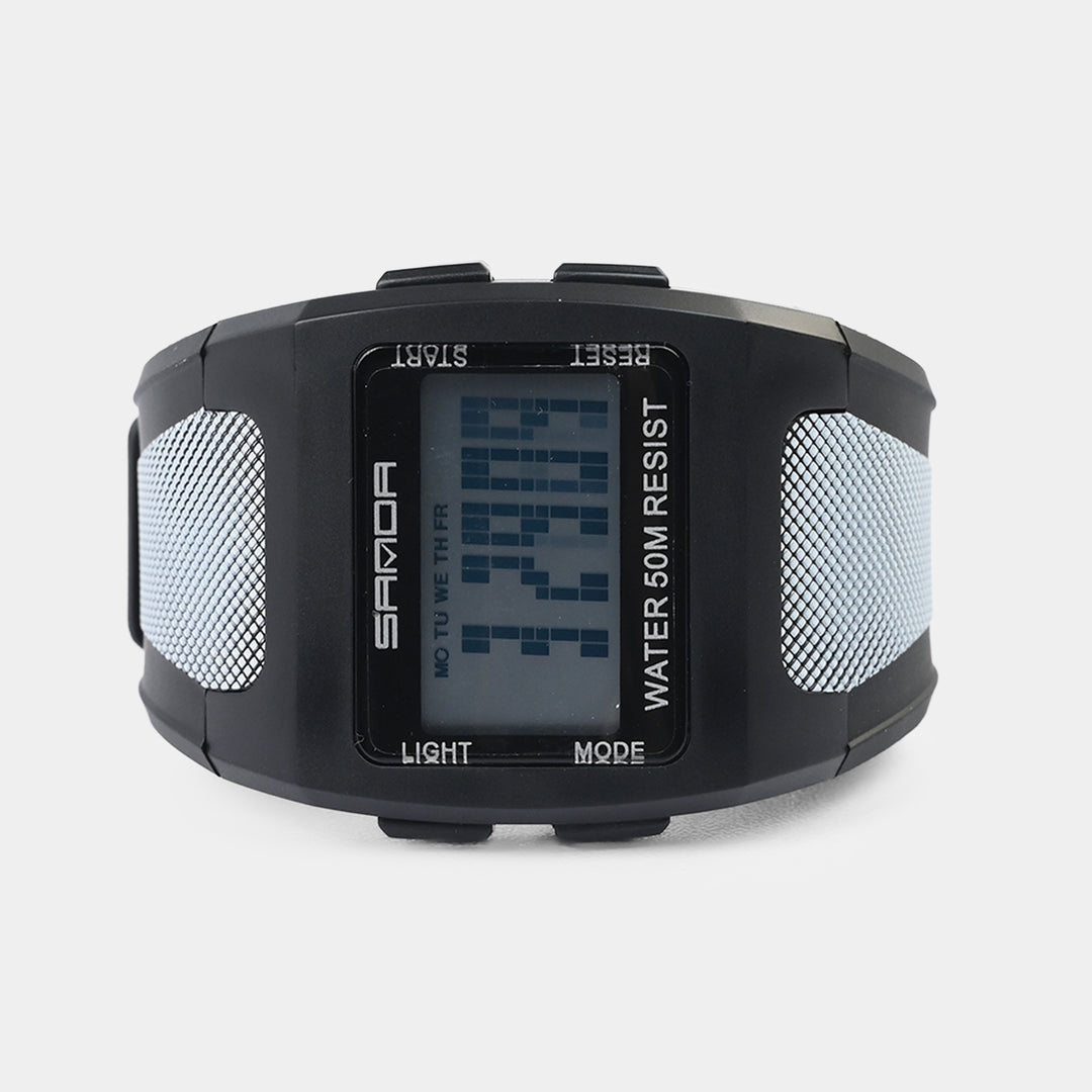 Square Digital Display Sports Wrist Watch