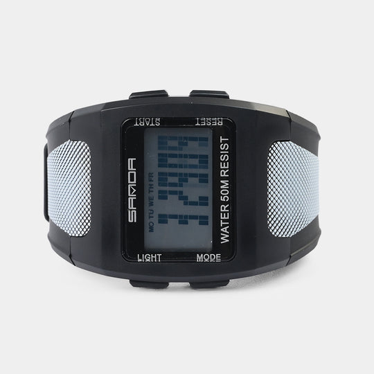 Square Digital Display Sports Wrist Watch