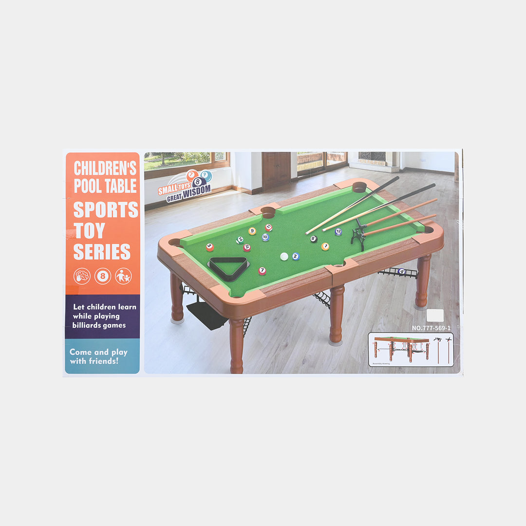 Children's Mini Tabletop Pool Table Game Set