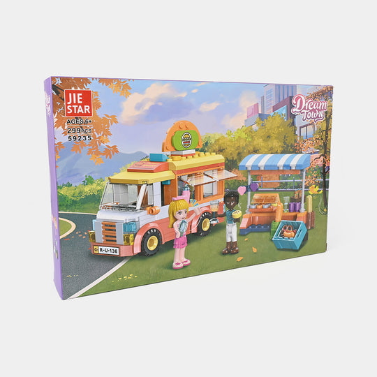 Mobile Bakery Building Blocks 299Pcs For Kids