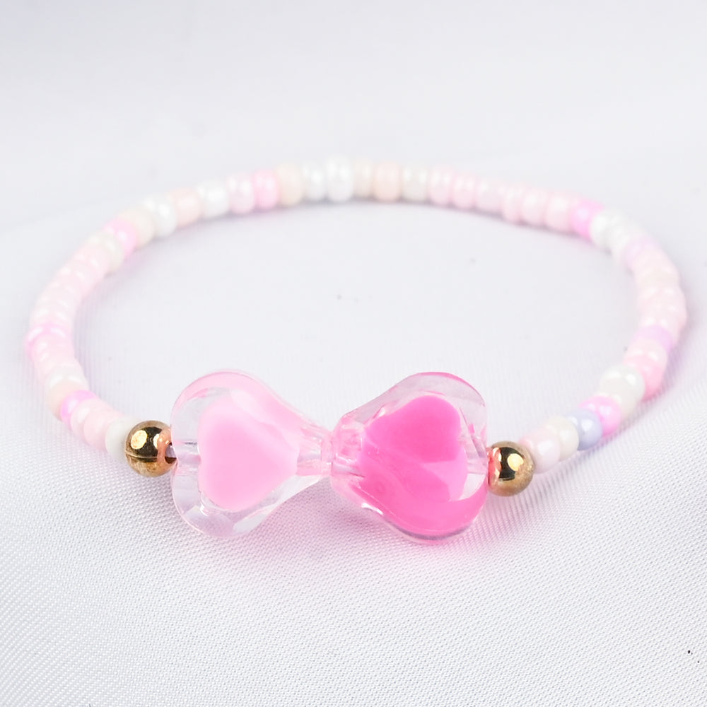 GIRLS ELEGANT BEADED NECKLACE & BRACELET