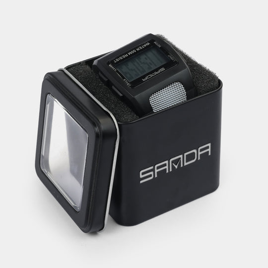 Square Digital Display Sports Wrist Watch