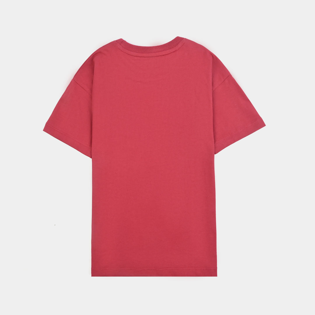 Girls Jersey/Terry 2Piece Suit Happy Girl-Rio.Red