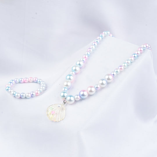 GIRLS ELEGANT BEADED NECKLACE & BRACELET