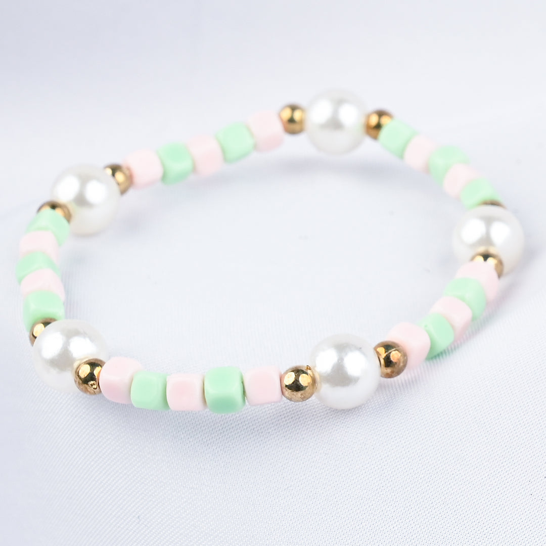 GIRLS ELEGANT BEADED NECKLACE & BRACELET
