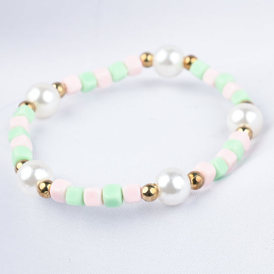 GIRLS ELEGANT BEADED NECKLACE & BRACELET