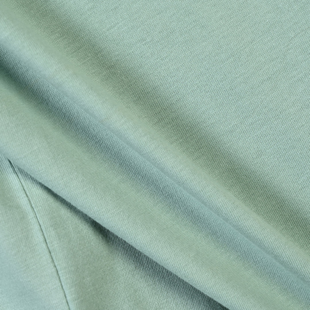 Girls Cotton Jersey T-Shirt Bow - Green