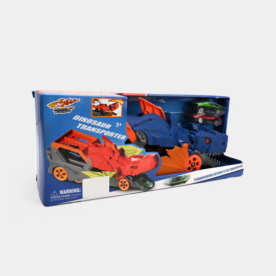 Dinosaur Car Carrier & Launcher – Interactive Toy Vehicle with Car Storage