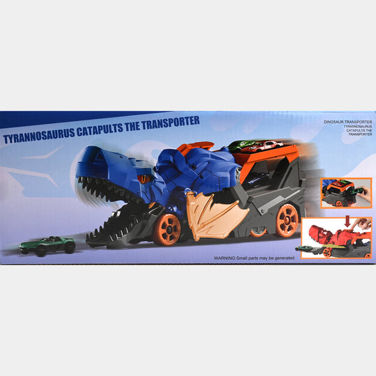 Dinosaur Car Carrier & Launcher – Interactive Toy Vehicle with Car Storage